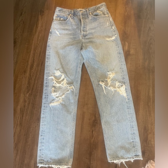 Agolde 90’s mid rise loose  Jean in fallout - Picture 10 of 12